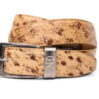 Marco Di Milano EST 102 Genuine Exotic Ostrich Men's Belts (MDMB1037)-AmbrogioShoes