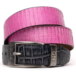 Marco Di Milano EST 301 Genuine Exotic Crocodile / Cobra Men's Belts (MDMB1013)-AmbrogioShoes