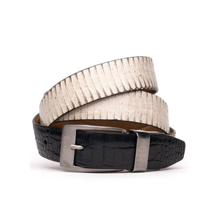 Marco Di Milano EST 301 Genuine Exotic Crocodile / Cobra Men's Belts (MDMB1013)-AmbrogioShoes