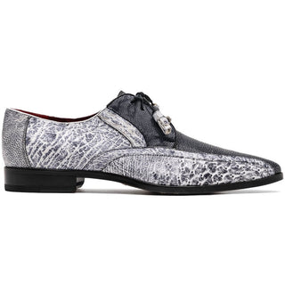 Marco Di Milano Lucca Men's Shoes Exotic Stingray / Ostrich Dress Derby's Oxfords (MDM1105)-AmbrogioShoes