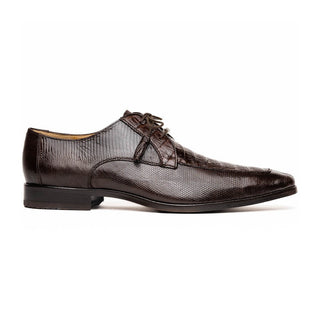 Marco Di Milano Merida Brown Oxfords Lizard & Caiman Crocodile Shoes (MDM1136)-AmbrogioShoes