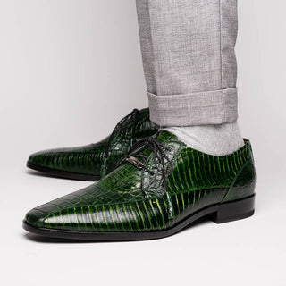 Marco Di Milano Moncalieri Men's Shoes Genuine Alligator / Cobra Dress Derby Oxfords (MDM1145)-AmbrogioShoes