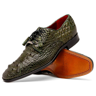 Marco Di Milano Nilo Men's Shoes Exotic Crocodile Derby Oxfords (MDM1186)-AmbrogioShoes