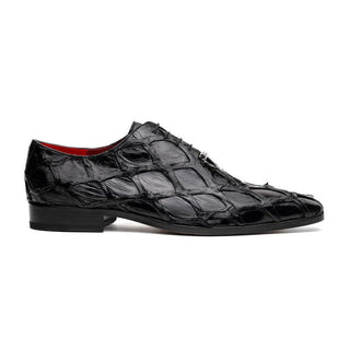 Marco Di Milano Olivieri Men's Shoes Exotic Pirarucu Leather Whole cut Oxfords (MDM1201)-AmbrogioShoes