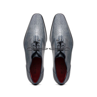 Marco Di Milano Criss Men's Shoes Navy Exotic Stingray Classic Dress Oxfords (MDM1087)-AmbrogioShoes