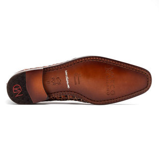 Marco Di Milano Trento Men's Shoes Cognac Genuine Caiman Crocodile Slip-On Loafers (MDM1116)-AmbrogioShoes