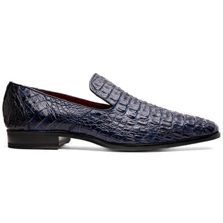 Marco Di Milano Trento Men's Shoes Genuine Caiman Crocodile Slip-On Loafers (MDM1115)-AmbrogioShoes