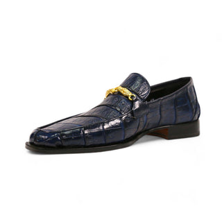 Mauri 4800/5 Men's Shoes Exotic Crocodile Horsebit Loafers (MA5652)-AmbrogioShoes