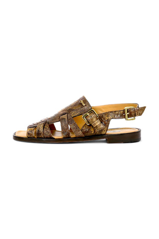 Mauri Antigua Ostrich Leg Sandals-AmbrogioShoes