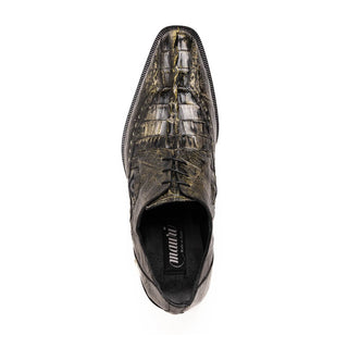 Mauri Borsieri 4717/3 Men's Shoes Exotic Crocodile / Hornback Derby Oxfords (MA5636)-AmbrogioShoes