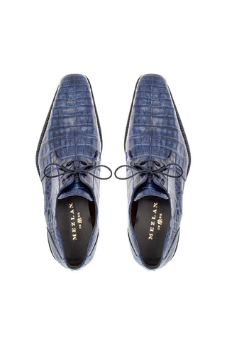 Mezlan 13584-F Anderson Exotic Crocodile Derby (MZ1001)-AmbrogioShoes