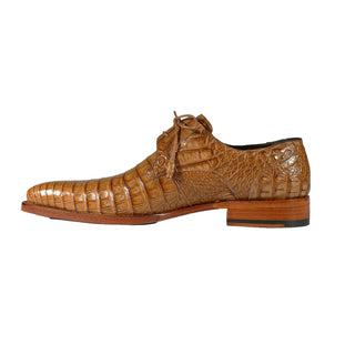 Mezlan 13584-F Anderson Men's Shoes Camel Exotic Crocodile Derby Oxfords (MZS3450)