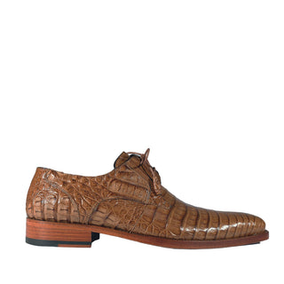 Mezlan 13584-F Anderson Men's Shoes Camel Exotic Crocodile Derby Oxfords (MZS3450)
