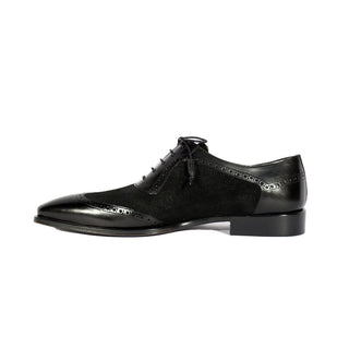 Mezlan 20528 Suede / Calf-Skin Leather Wingtip Oxfords (MZ3556)-AmbrogioShoes