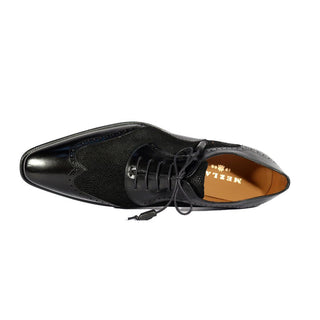 Mezlan 20528 Suede / Calf-Skin Leather Wingtip Oxfords (MZ3556)-AmbrogioShoes