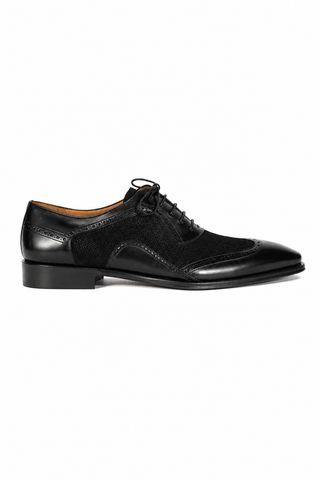 Mezlan 20528 Suede / Leather Wingtip Oxfords (MZ3556)-AmbrogioShoes