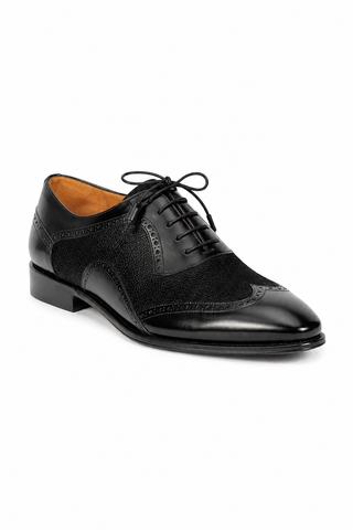 Mezlan 20528 Suede / Leather Wingtip Oxfords (MZ3556)-AmbrogioShoes