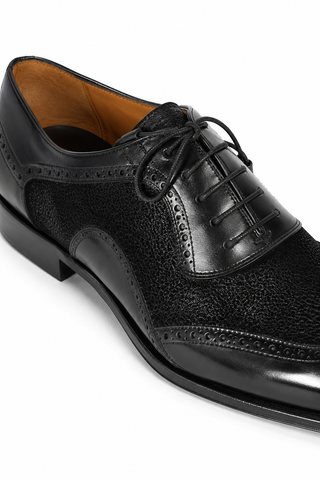 Mezlan 20528 Suede / Leather Wingtip Oxfords (MZ3556)-AmbrogioShoes