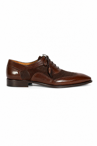 Mezlan 20528 Suede / Leather Wingtip Oxfords (MZ3556)