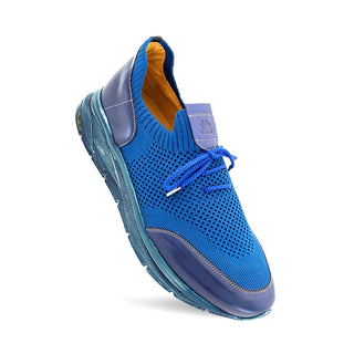 Mezlan 21027 Piedra Perforated Fabric & Calf-Skin Leather Sneaker(MZ3938)-AmbrogioShoes