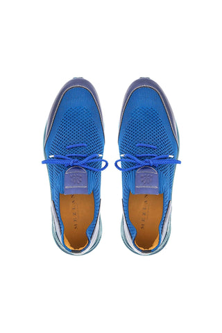 Mezlan 21027 Piedra Perforated Fabric & Calf-Skin Leather Sneaker(MZ3938)-AmbrogioShoes