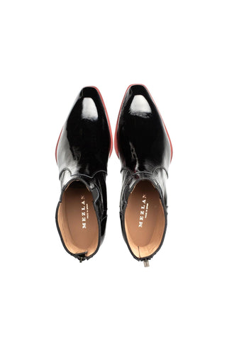 Mezlan 21300 Baroni Polished Calf-Skin Leather Zip-Up Boot (MZ3931)-AmbrogioShoes