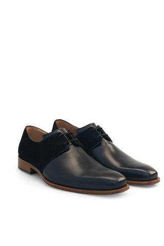21434 Suede / Leather Lace-up Derby (MZ3823)-Dellamoda