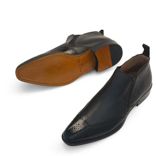 Mezlan 21455 Full Grain Leather Wingtip Demi Boot (MZ3798)-AmbrogioShoes