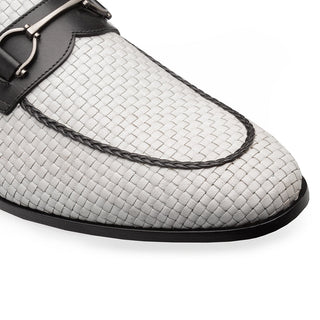 Mezlan 21503 Salva Men's Shoes Woven Slip On Horsebit Loafer (MZ3896)-AmbrogioShoes