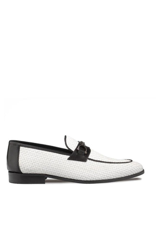 21503 Salva Woven Horsebit Loafer-Dellamoda