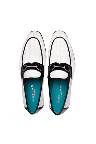21503 Salva Woven Horsebit Loafer-Dellamoda