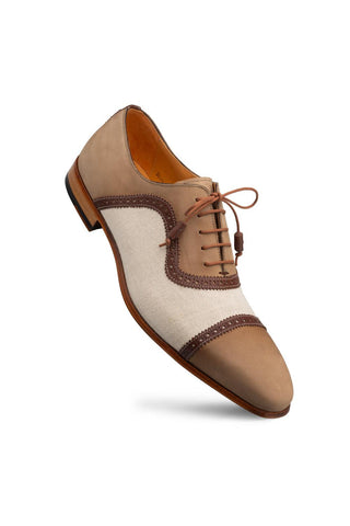 Mezlan 21529 Ayna Linen / Suede Summer Oxford (MZ3835)-AmbrogioShoes