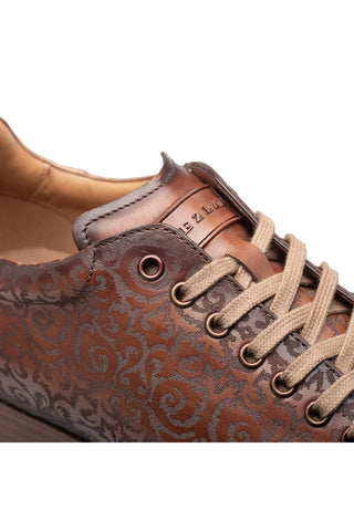 Mezlan 21577 Portico Laser-Embossed Calf-Skin Leather Sneaker (MZ3898)