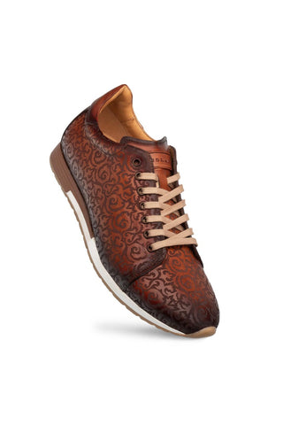Mezlan 21577 Portico Laser-Embossed Calf-Skin Leather Sneaker (MZ3898)-AmbrogioShoes