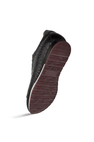 21577 Portico Laser-Embossed Leather Sneaker (MZ3898)-Dellamoda