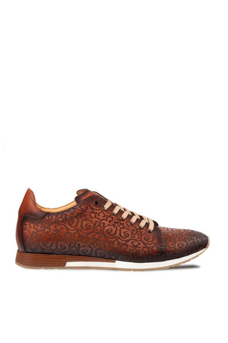 Mezlan 21577 Portico Laser-Embossed Calf-Skin Leather Sneaker (MZ3898)-AmbrogioShoes