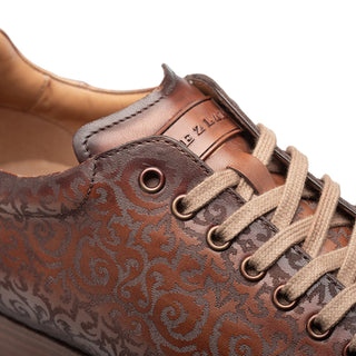 Mezlan 21577 Portico Laser-Print Calf-Skin Leather Sneaker (MZ3898)-AmbrogioShoes