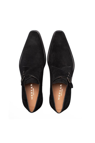 Mezlan 21722 Albini Suede Single Monk Strap-AmbrogioShoes