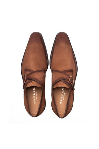 21722 Albini Suede Single Monk Strap-Dellamoda
