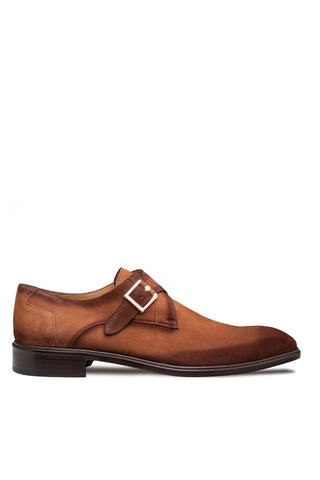 21722 Albini Suede Single Monk Strap-Dellamoda