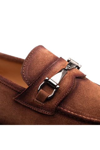 21735 Bracco Suede Horsebit Slip-On Loafer (MZ3911)-Dellamoda