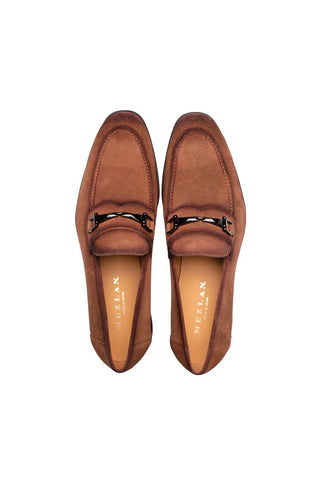 21735 Bracco Suede Horsebit Slip-On Loafer (MZ3911)-Dellamoda