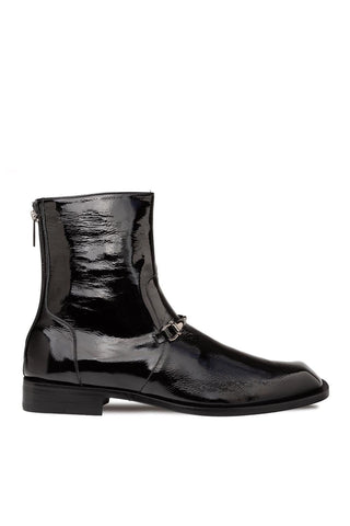 Mezlan 21739 Buscemi Hi-Shine Leather Horse-Bit Boot-AmbrogioShoes