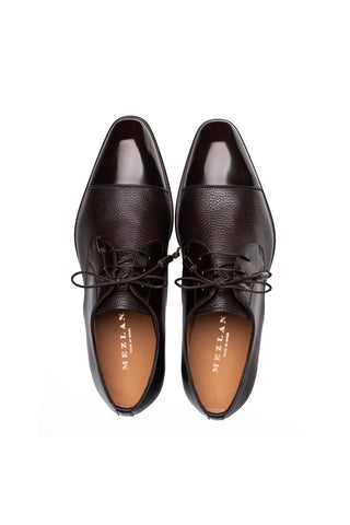 Mezlan 21744 Capello Men’s Shoes Hi-Shine / Textured Leather Derby (MZ3917)-AmbrogioShoes