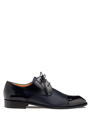 Mezlan 21744 Capello Men’s Shoes Hi-Shine / Textured Leather Derby (MZ3917)-AmbrogioShoes