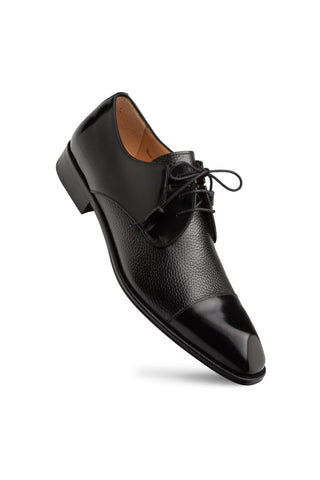 Mezlan 21744 Capello Men’s Shoes Hi-Shine / Textured Calf-Skin Leather Derby (MZ3917)-AmbrogioShoes