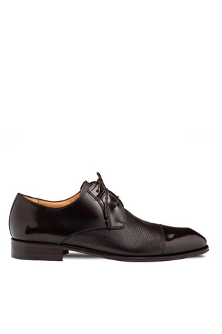 Capello 21744 Hi-Shine / Textured Leather Derby-Dellamoda