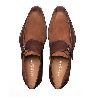 Mezlan 21745 Diesel Suede Single Monk-Strap-AmbrogioShoes