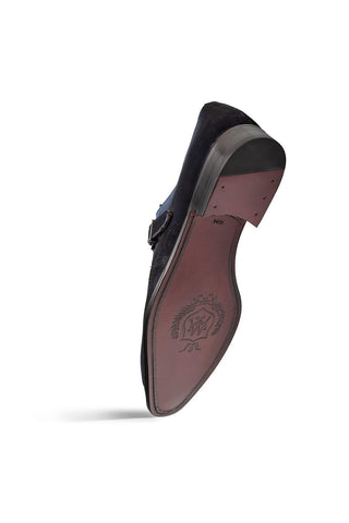Mezlan 21745 Diesel Suede Single Monk-Strap-AmbrogioShoes