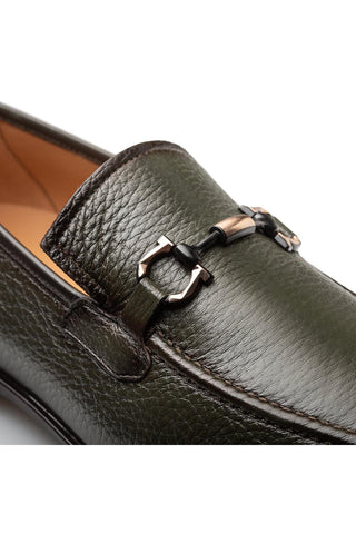 21749 Marinelli Deer Skin Slip-On horsebit Loafer (MZ3916)-Dellamoda